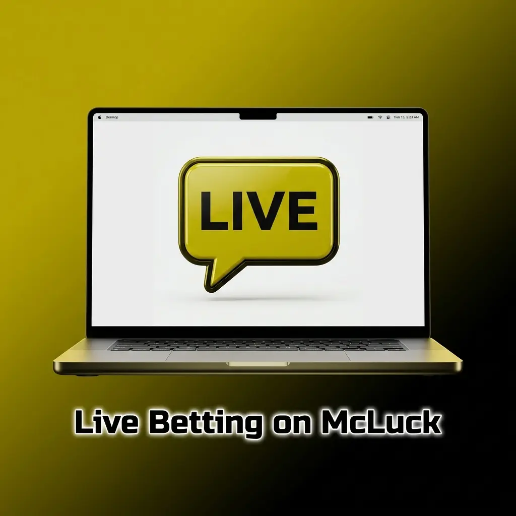McLuck live betting dashboard showing real-time odds for NFL, NBA, soccer, and tennis in-play markets