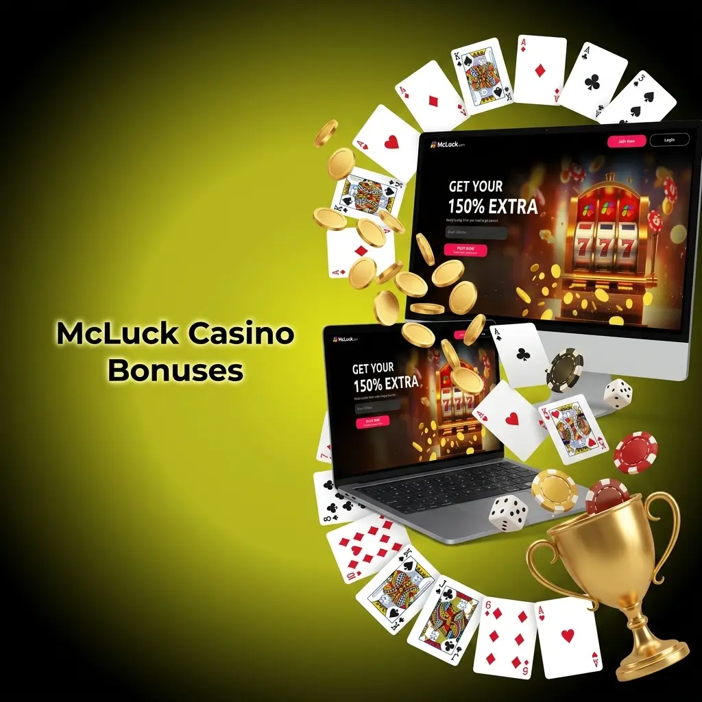McLuck Casino bonuses overview showing daily rewards, coin purchases, and promotions for US players on slots and table games
