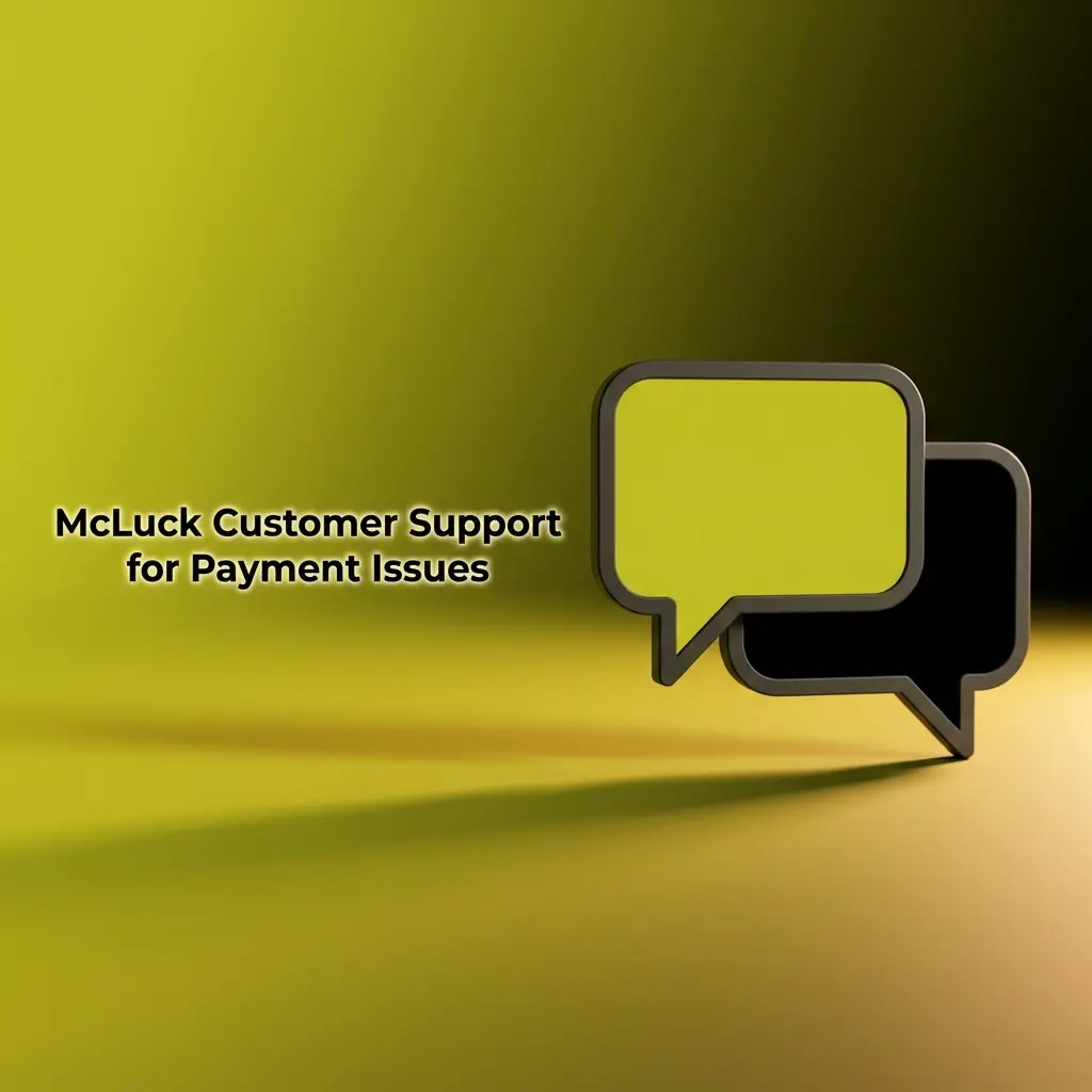 McLuck customer support options including live chat, email, and Help Center for US players with payment issues