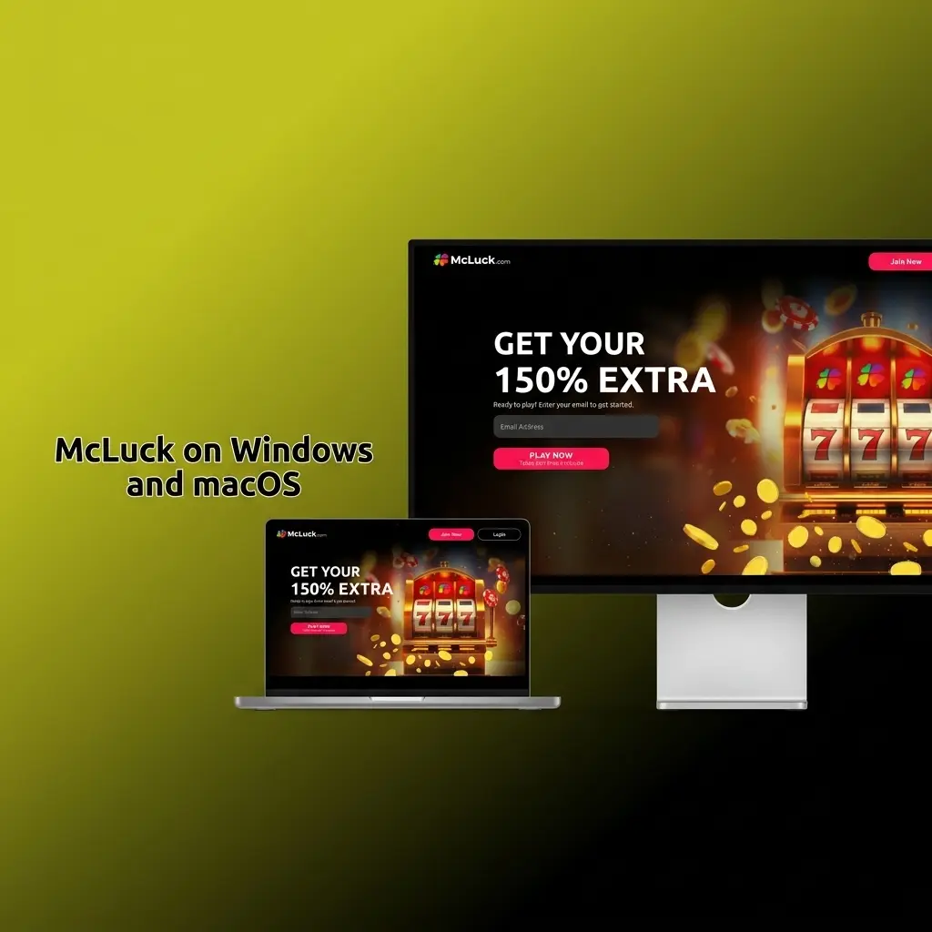 McLuck social casino accessible on Windows and macOS via Chrome, Firefox, Safari, and Edge browsers, no download needed