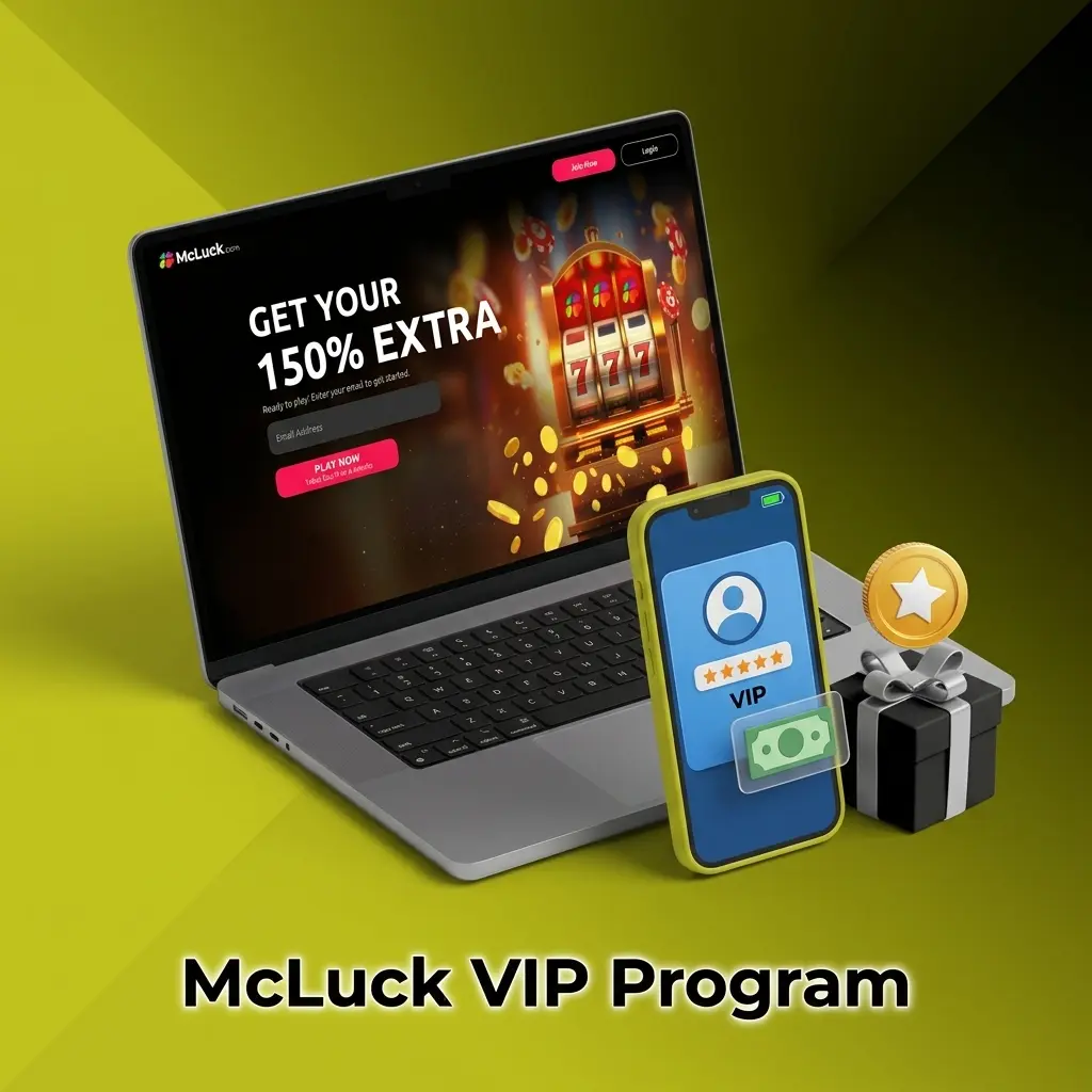 McLuck VIP tiered loyalty program with enhanced bonuses, coin packages, priority support, and exclusive rewards for long-term players