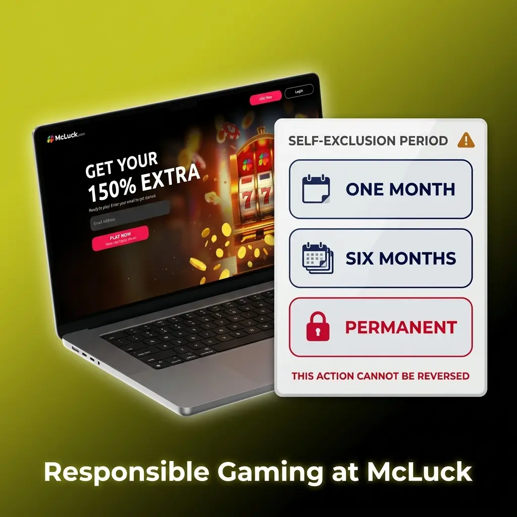 McLuck responsible gaming tools including deposit limits, self-exclusion, and session reminders for safe US gameplay