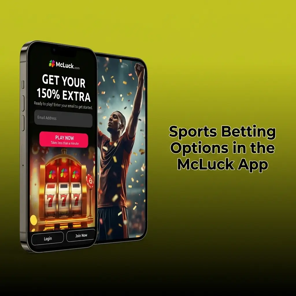 McLuck app sportsbook showing betting options for NFL, NBA, MLB, NHL, soccer, tennis, golf, MMA, esports, and motorsports